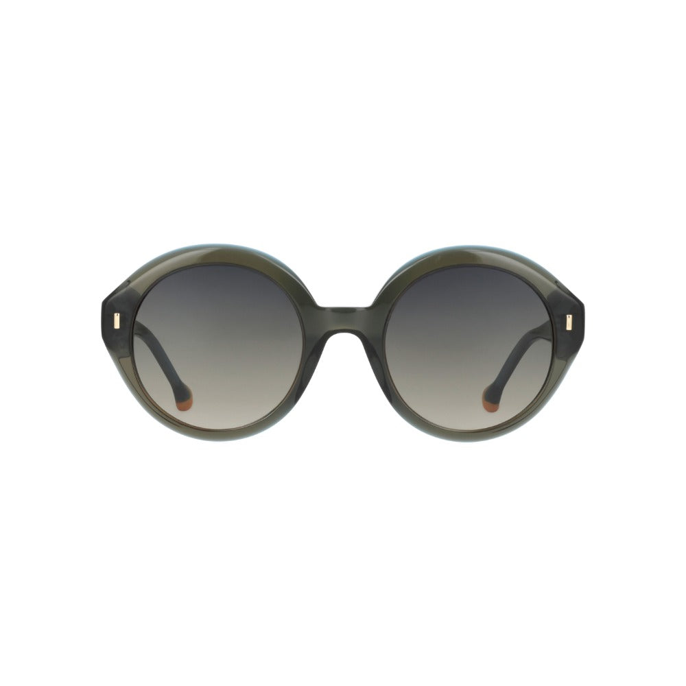 Nuxe Iconic07 Brun et Céladon BRCE de face - Les Lunettes de Pauline