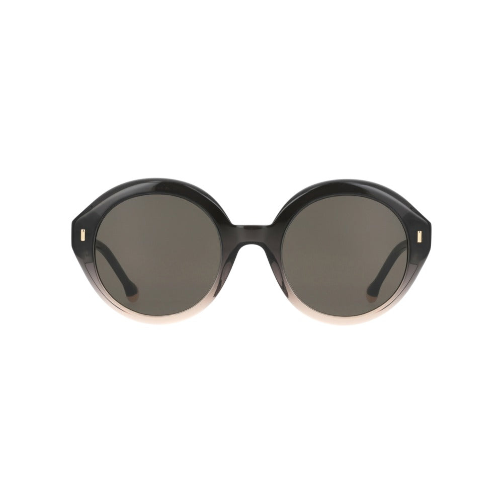 Nuxe Iconic07 Écaille Rayée Gris Rose GRRC de face - Les Lunettes de Pauline