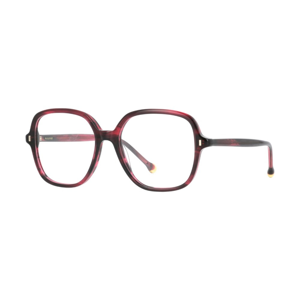 Nuxe Prodige01 Écaille Rose Foncé Fumé E619 de trois-quarts - Les Lunettes de Pauline