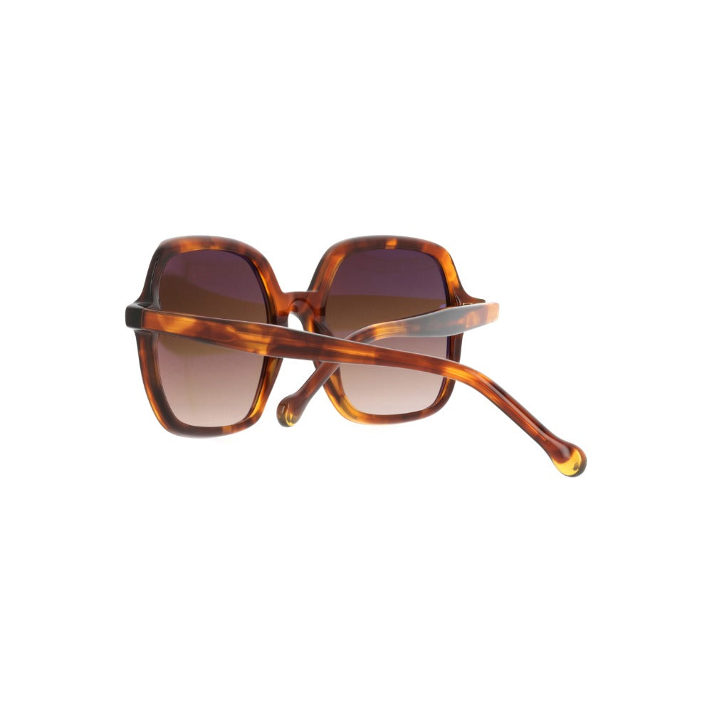 Nuxe Soyeuse6 Écaille Mouchetée Caramel E792 en détail des branches - Les Lunettes de Pauline