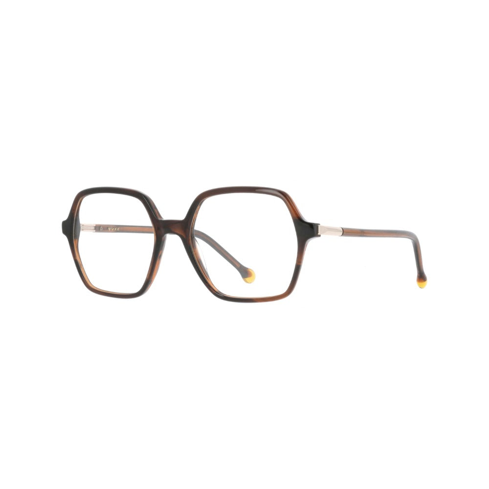 Nuxe Sublime02 Écaille Marron Fumé E730 de trois-quarts - Les Lunettes de Pauline