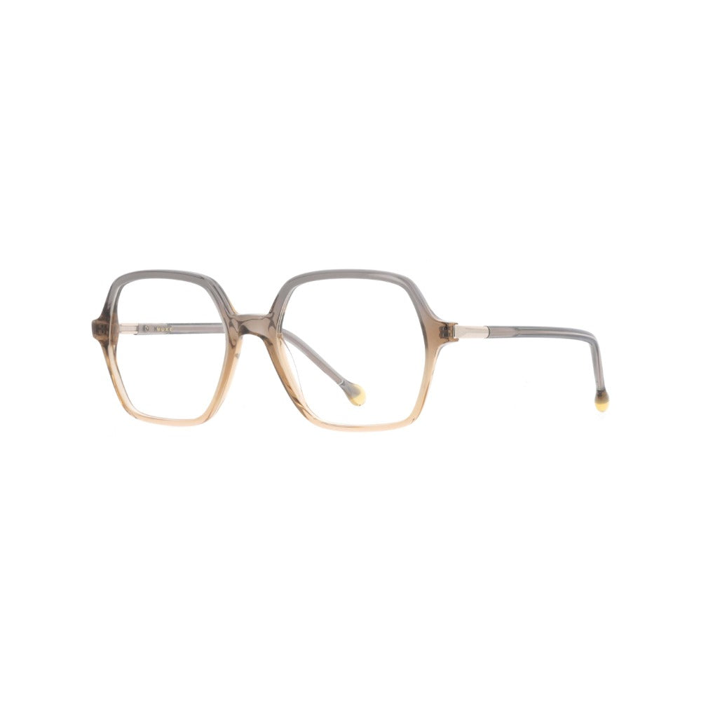 Nuxe Sublime02 Gris Cristal Dégradé Beige GRBE de trois-quarts - Les Lunettes de Pauline