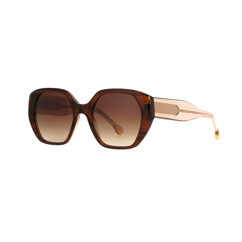 Nuxe Unique02 Dégradé Texturé Caramel ECBE de trois-quarts - Les Lunettes de Pauline
