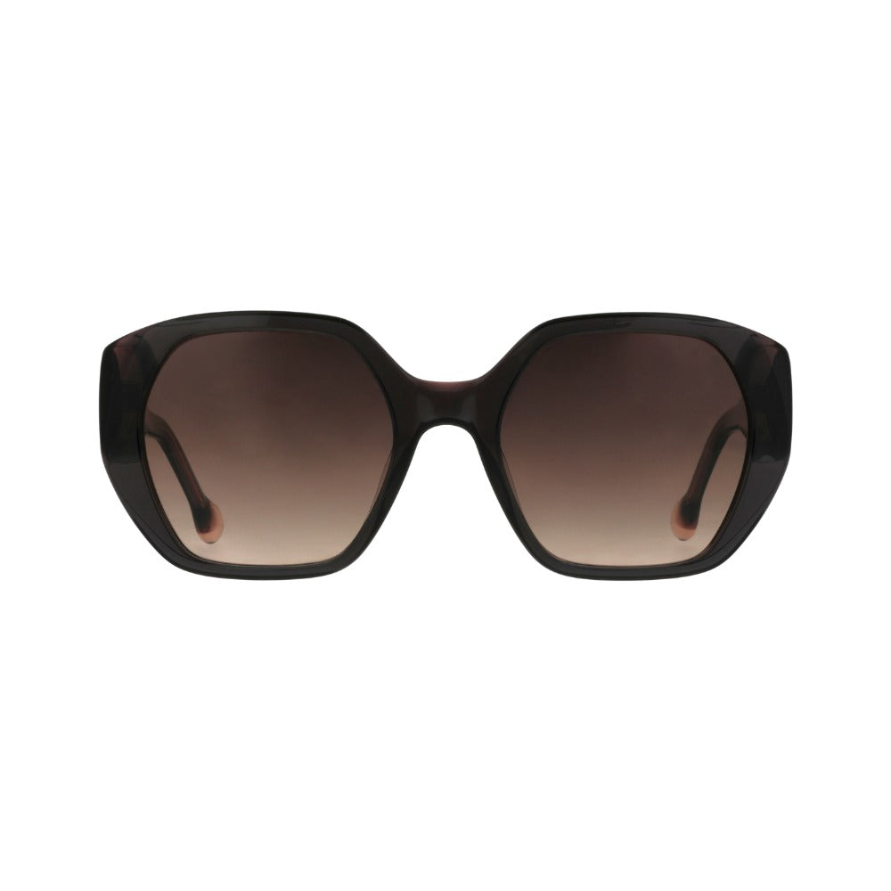 Nuxe Unique02 Corne Grise et Rose Pâle GRRS de face - Les Lunettes de Pauline