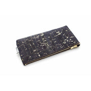 Pochette en liège doré zippée - Les Lunettes de Pauline