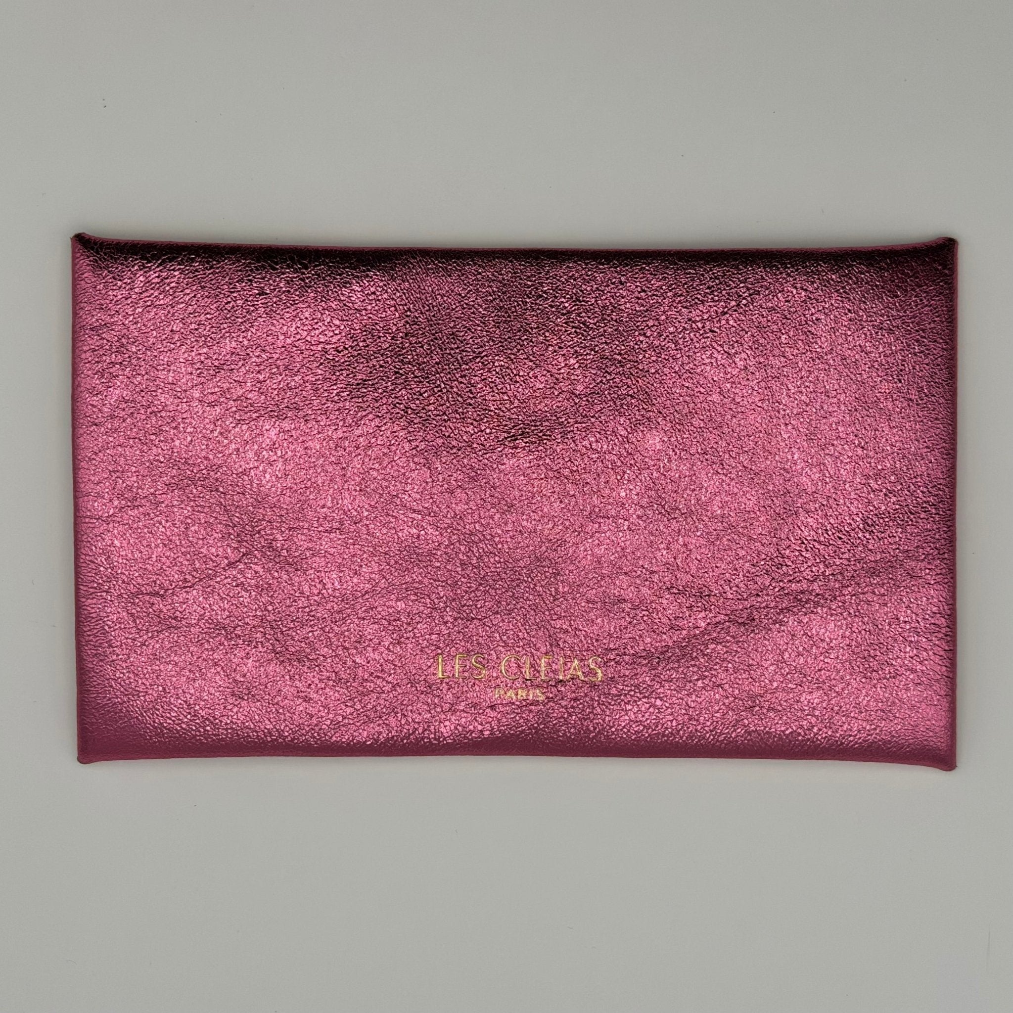 Pochette Origimi L en cuir rose - Les Lunettes de Pauline