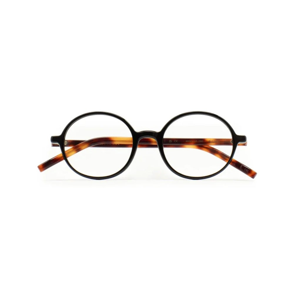 Kaleos Russo Noir 01 de face - Les Lunettes de Pauline
