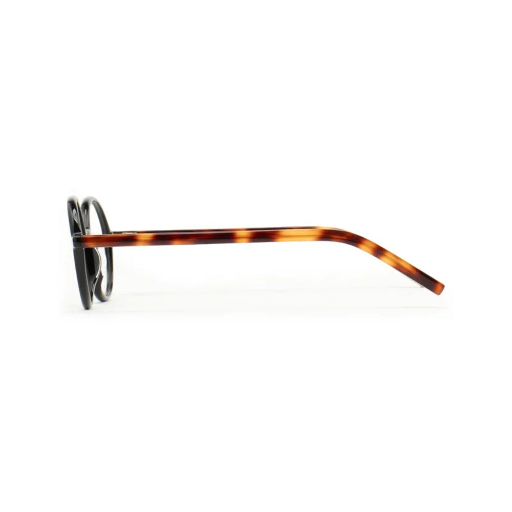 Kaleos Russo Noir 01 vue de profil - Les Lunettes de Pauline