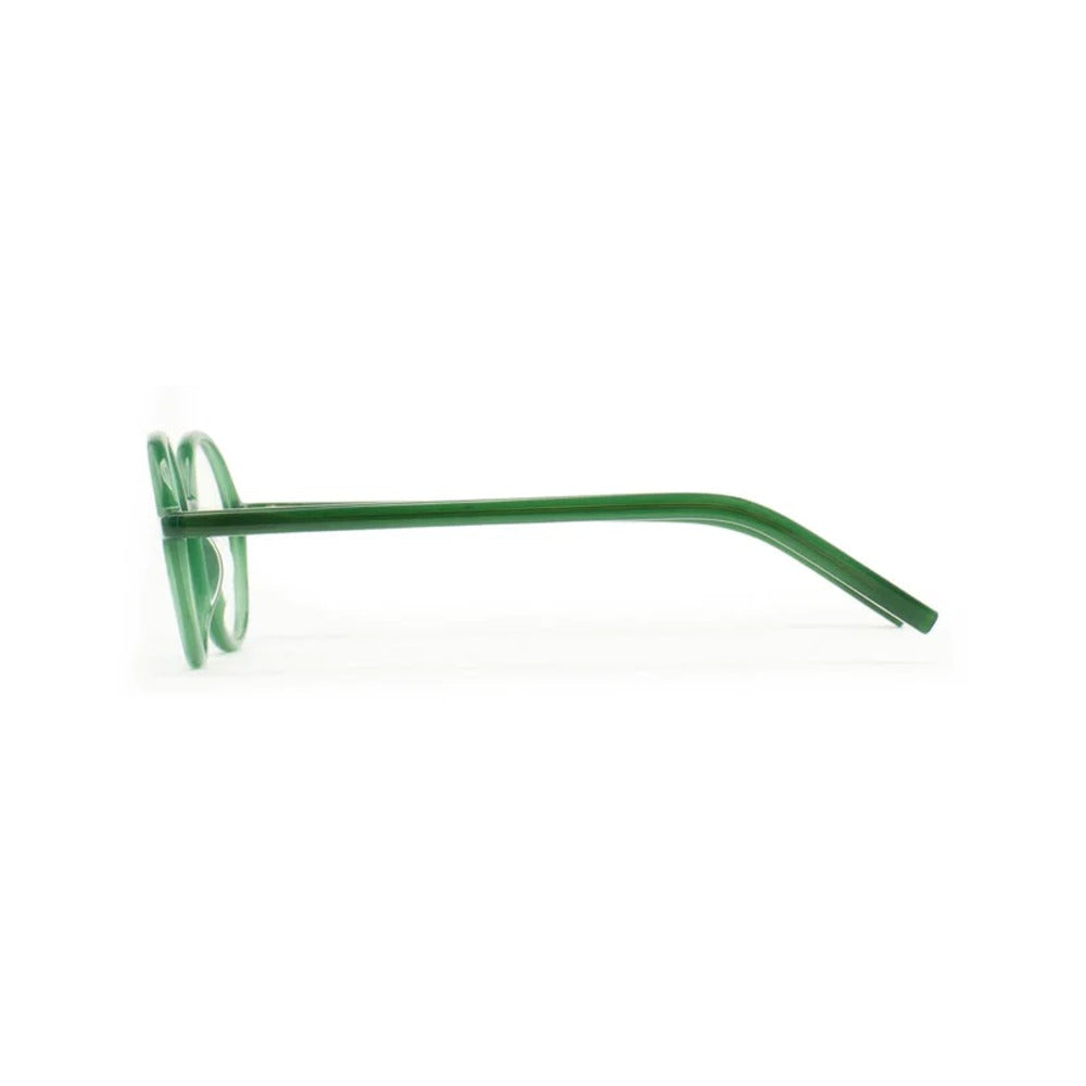 Kaleos Russo Vert Laiteux 03 vue de profil - Les Lunettes de Pauline