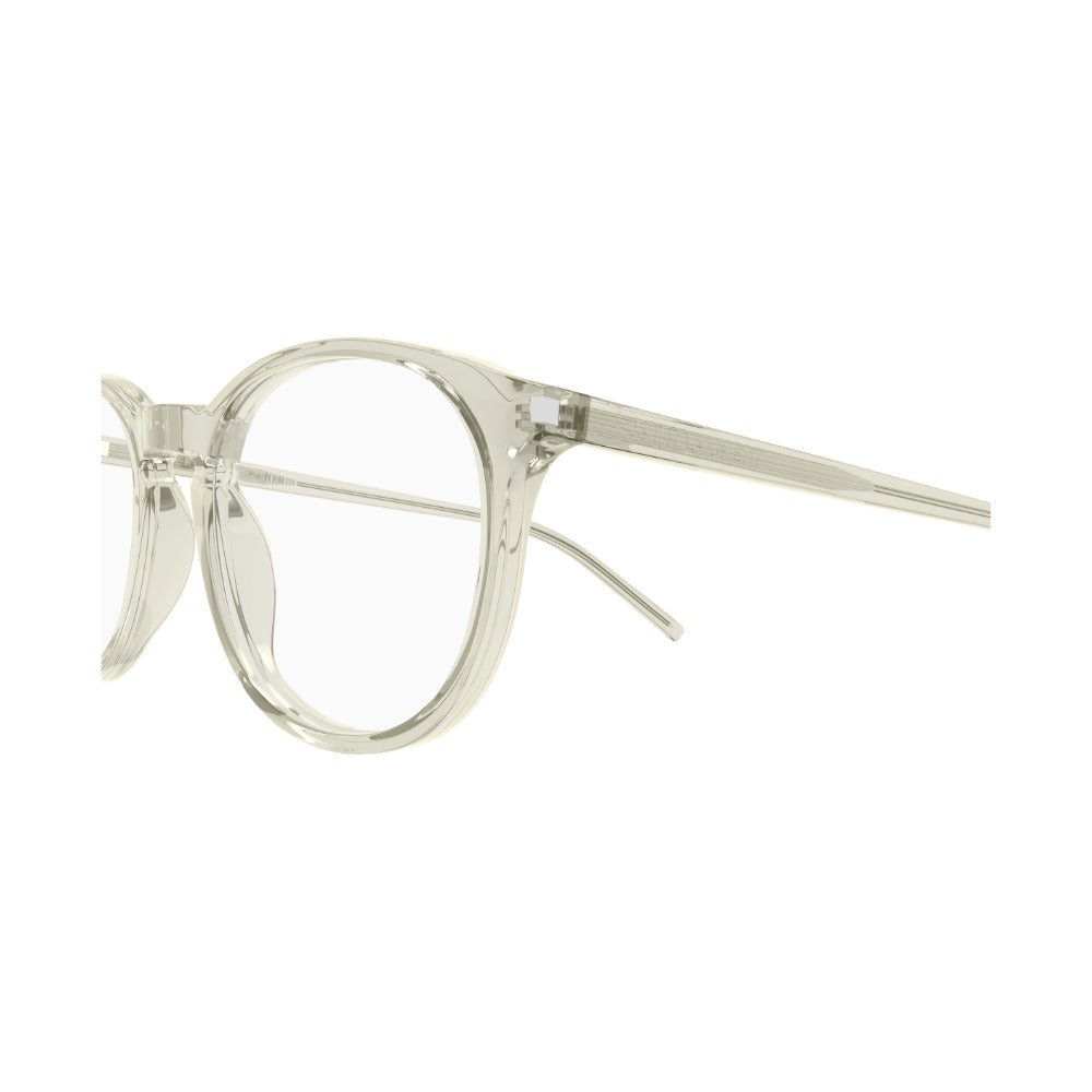 Saint Laurent Corner Angle SL 106 Vert 028 vue de profil - Les Lunettes de Pauline
