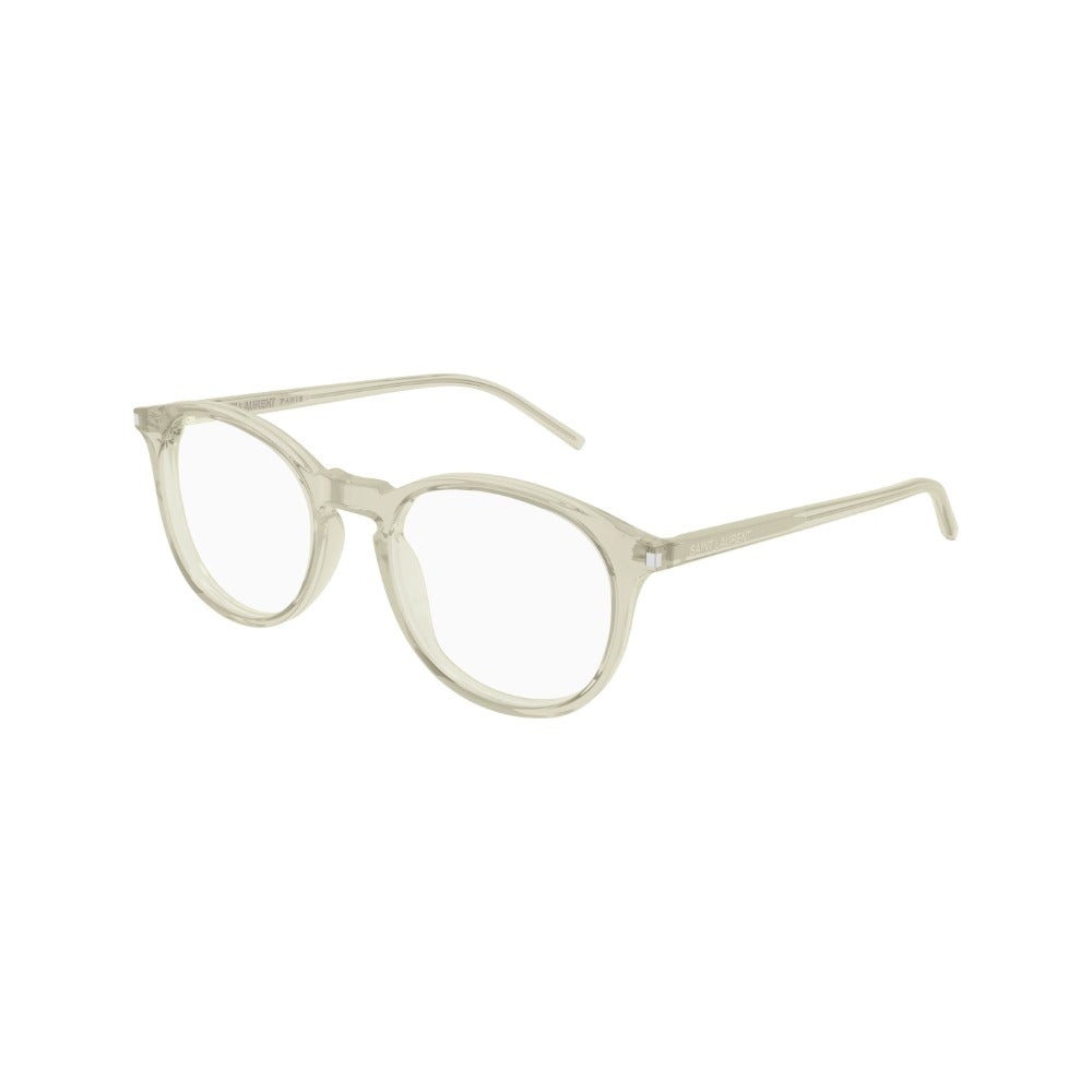 Saint Laurent Corner Angle SL 106 Vert 028 vue trois-quarts - Les Lunettes de Pauline