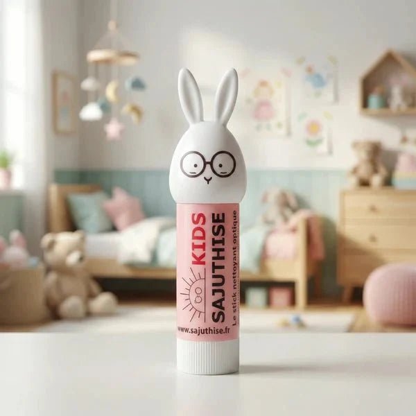Sajuthise Kids stick nettoyant optique rose - Les Lunettes de Pauline