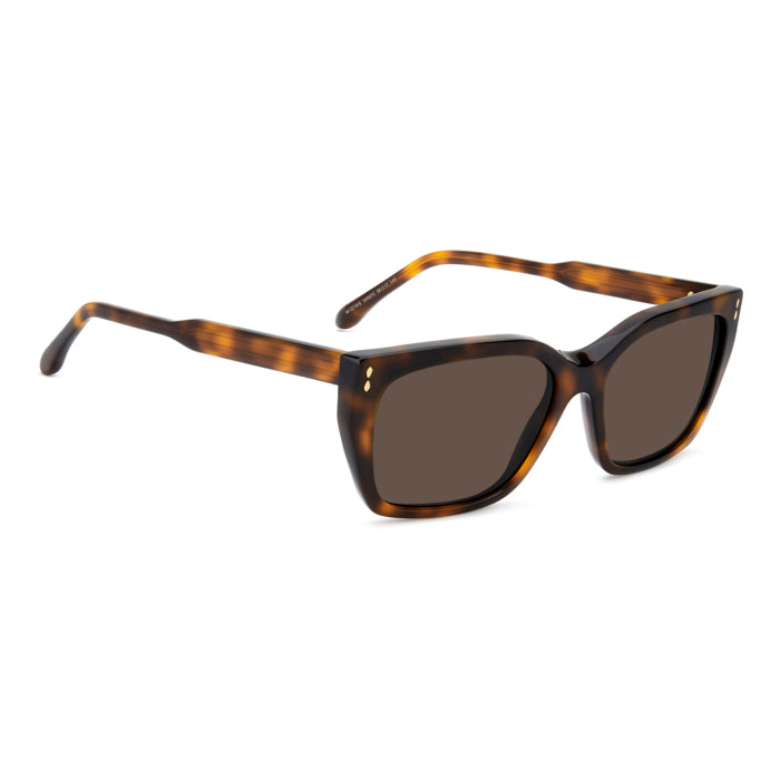 Isabel Marant IM 0218/S Écaille Havane WR9 de trois-quarts opposée - Les Lunettes de Pauline