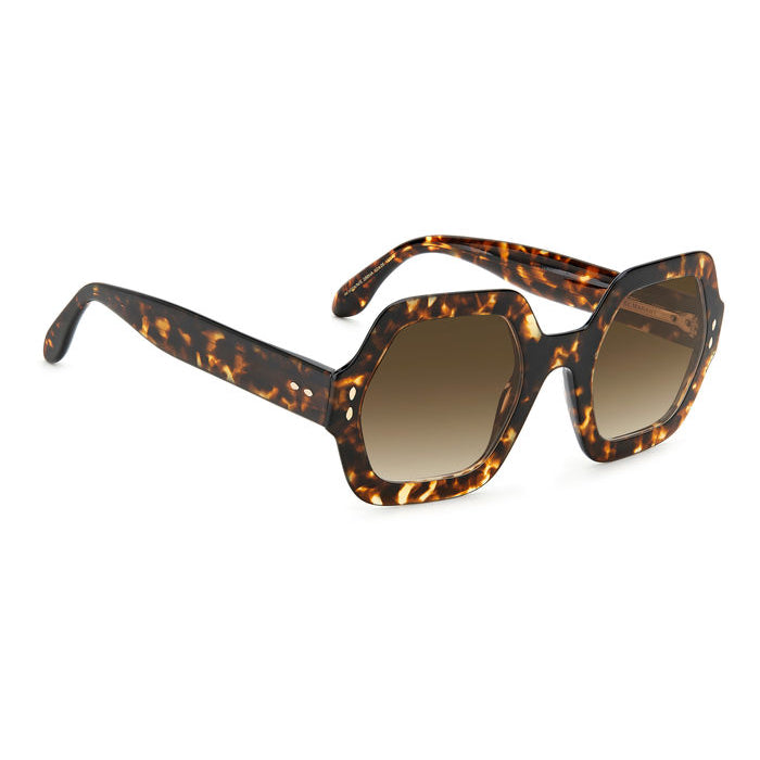Isabel Marant IM 0004/N/S Écaille Havane 086 de trois-quarts opposée - Les Lunettes de Pauline