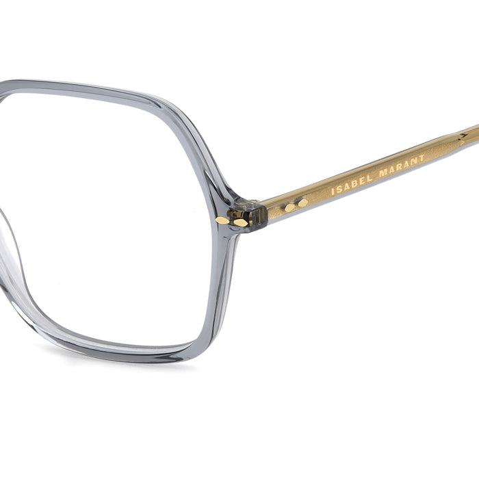 Isabel Marant IM 0150 Gris Translucide KB7 en détail des branches - Les Lunettes de Pauline