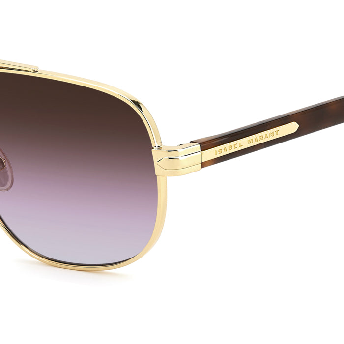Isabel Marant IM 0281/S Or et Écaille 001 en détail des branches - Les Lunettes de Pauline