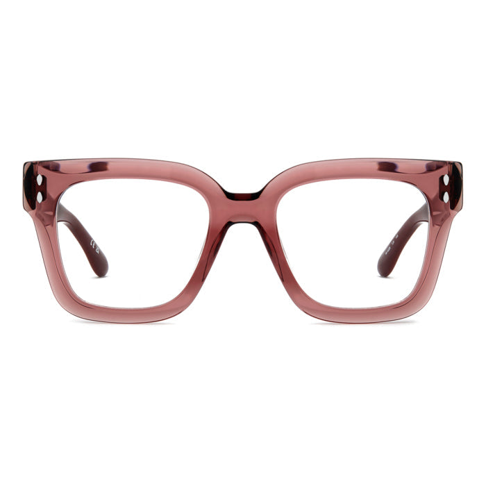 Isabel Marant IM 0228 Vieux Rose Translucide TJV de face - Les Lunettes de Pauline