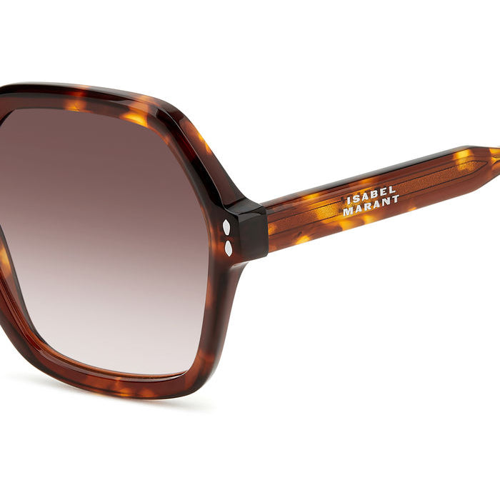 Isabel Marant IM 0152/S Écaille Havane WR9 en détail des branches - Les Lunettes de Pauline