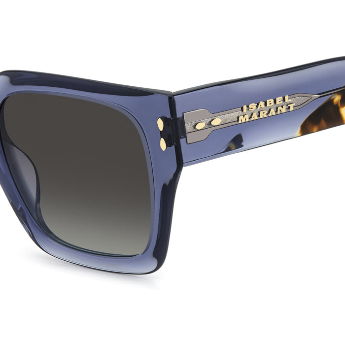 Isabel Marant IM 0287/G/S Bleu et Écaille JBW en détail des branches - Les Lunettes de Pauline