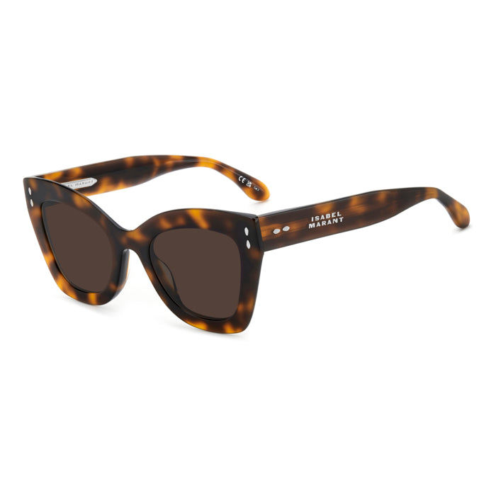 Isabel Marant IM 0050/G/S Écaille Caramel WR9 de trois-quarts - Les Lunettes de Pauline