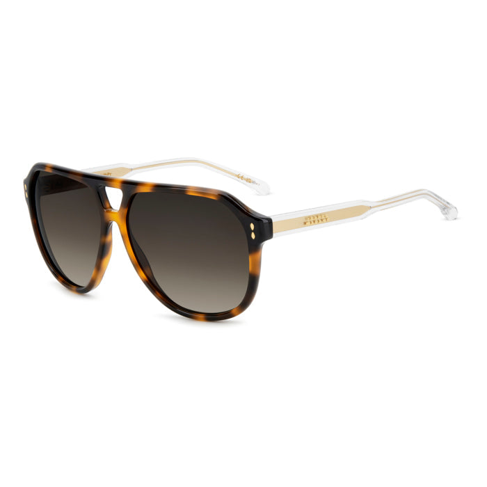 Isabel Marant IM 0216/S Écaille Havane 086 de trois-quarts - Les Lunettes de Pauline