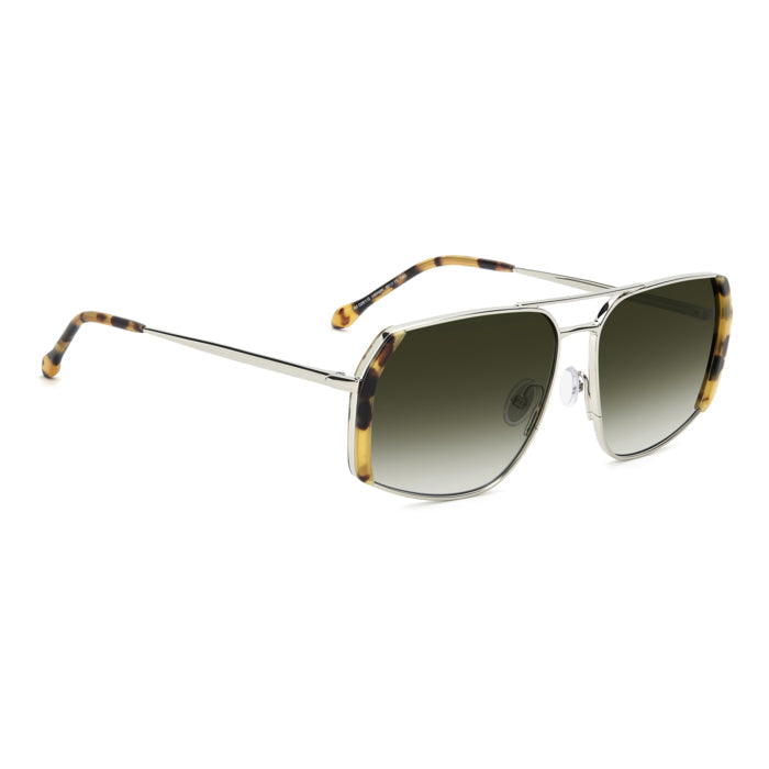 Isabel Marant IM 0261/S Argent et Écaille Blonde HBN de trois-quarts opposée - Les Lunettes de Pauline