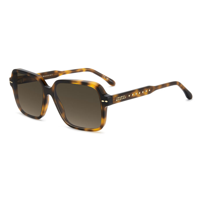 Isabel Marant IM 0242/S Écaille Havane 086 de trois-quarts - Les Lunettes de Pauline