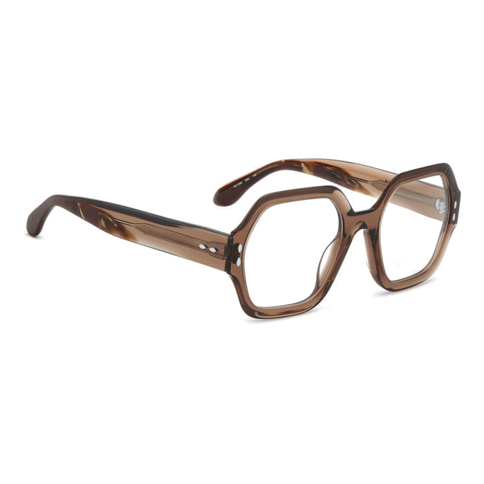 Isabel Marant IM 0269 Marron Translucide 09Q de trois-quarts opposée - Les Lunettes de Pauline