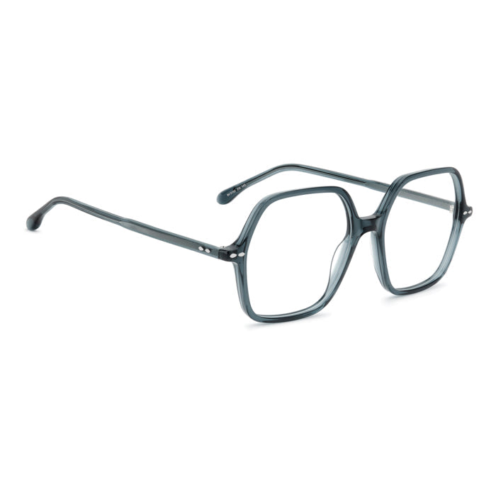 Isabel Marant IM 0150 Bleu Pétrole ZI9 de trois-quarts opposée - Les Lunettes de Pauline