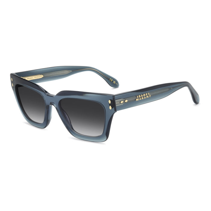 Isabel Marant IM 0251/S Bleu Translucide ZI9 de trois-quarts - Les Lunettes de Pauline