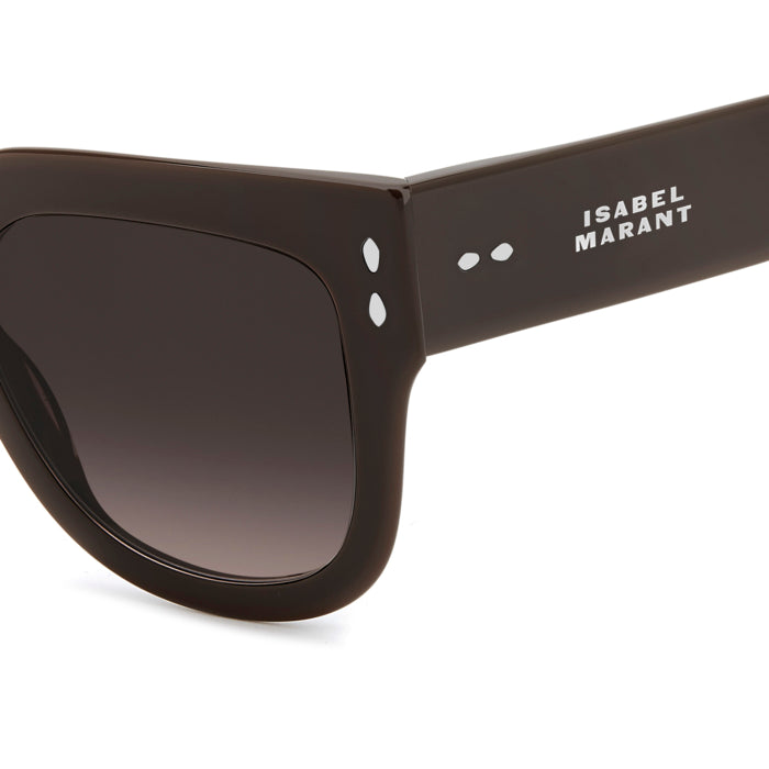 Isabel Marant IM 0225/S Marron Fumé 09Q en détail des branches - Les Lunettes de Pauline