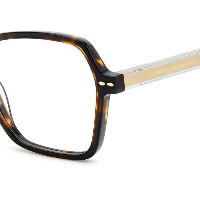Isabel Marant IM 0198 Havane Marron 086 en détail des branches - Les Lunettes de Pauline
