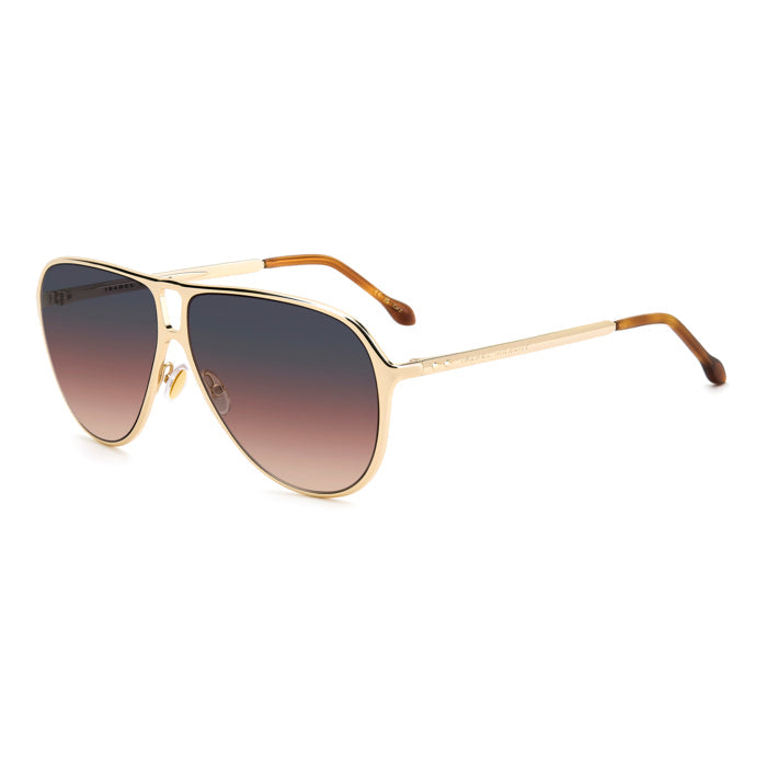 Isabel Marant IM 0219/S Or et Rose Bleuté J5G de trois-quarts - Les Lunettes de Pauline