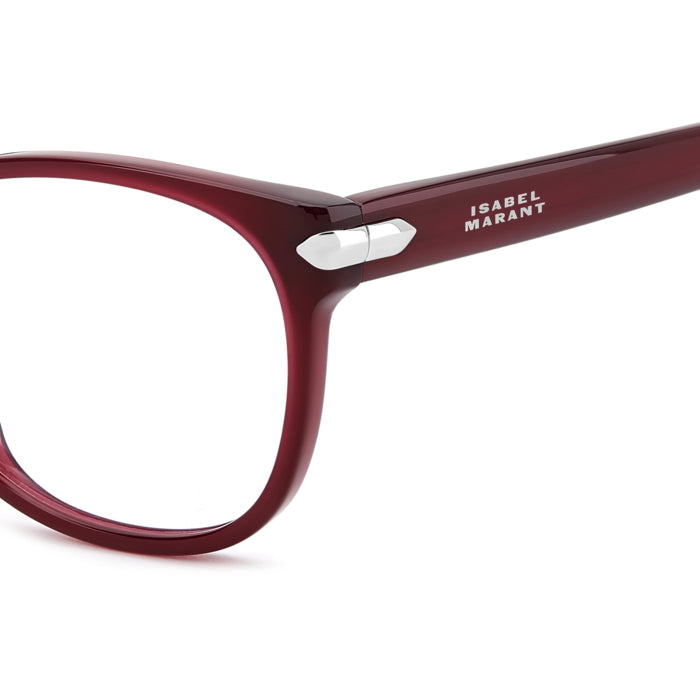 Isabel Marant IM 0272 Bordeaux LHF en détail des branches - Les Lunettes de Pauline