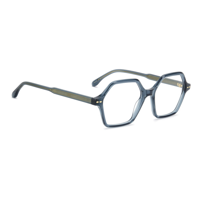 Isabel Marant IM 0115 Bleu Gris ZI9 de trois-quarts opposée - Les Lunettes de Pauline