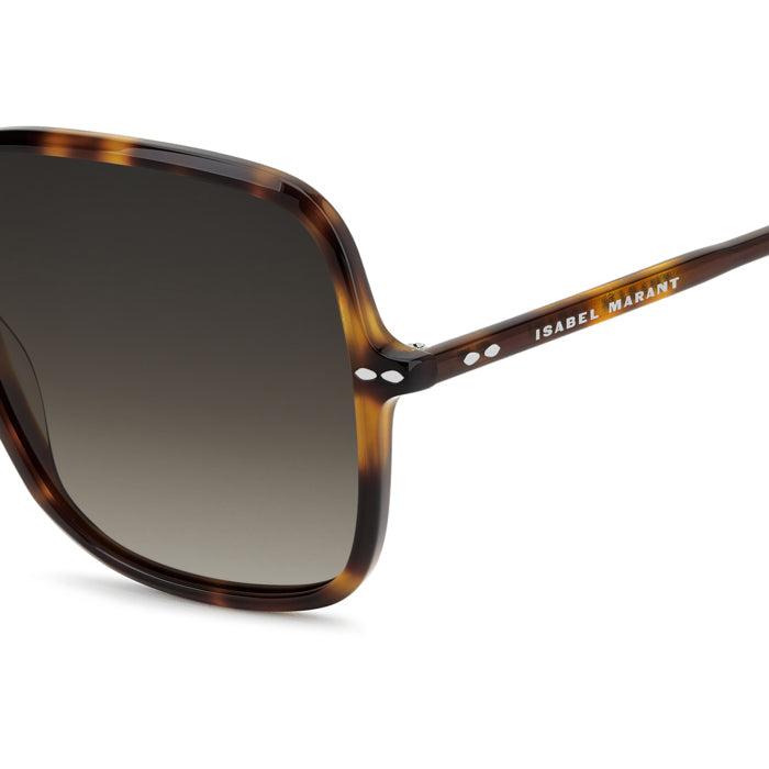 Isabel Marant IM 0274/S Écaille Havane 086 en détail des branches - Les Lunettes de Pauline