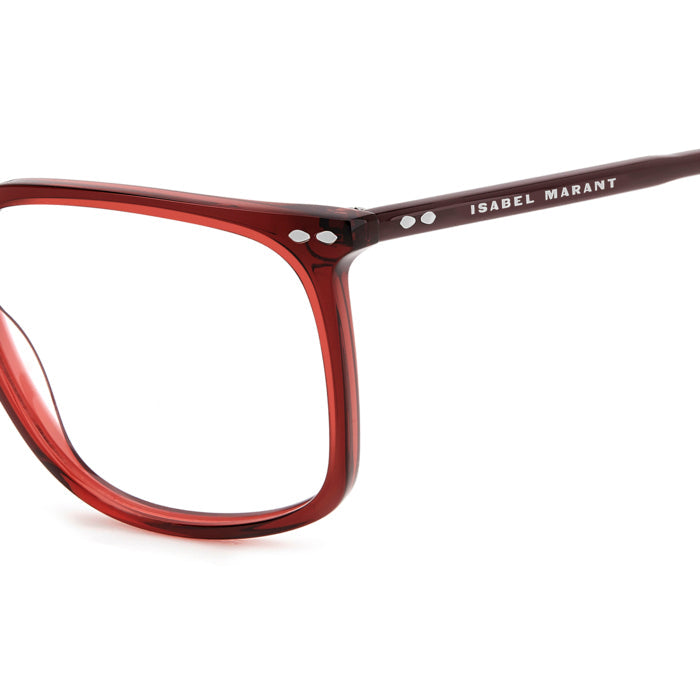 Isabel Marant IM 0202 Bordeaux LHF en détail des branches - Les Lunettes de Pauline