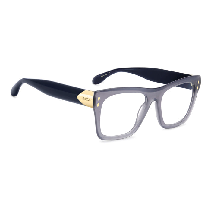 Isabel Marant IM 0212 Gris Translucide KB7 de trois-quarts opposée - Les Lunettes de Pauline
