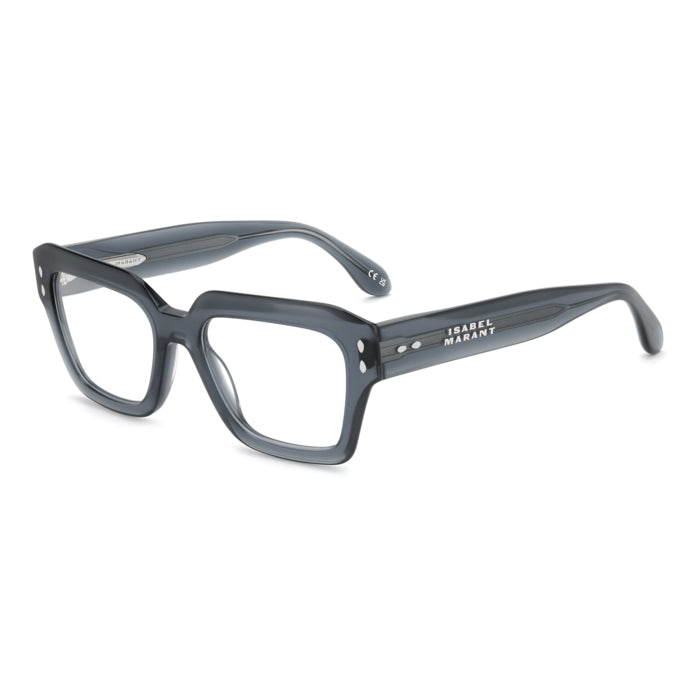 Isabel Marant IM 0226 Bleu Gris Translucide ZI9 de trois-quarts - Les Lunettes de Pauline