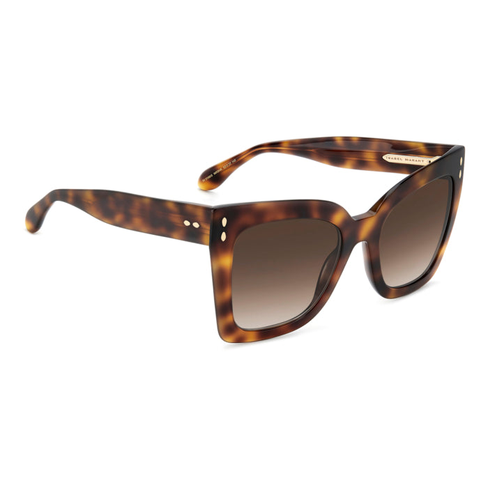 Isabel Marant IM 0188/S Écaille Havane WR9 de trois-quarts opposée - Les Lunettes de Pauline
