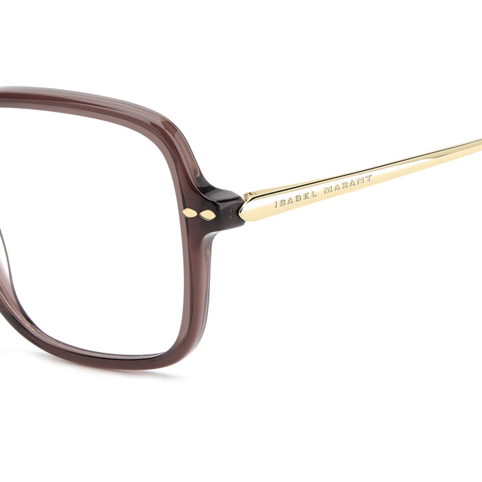 Isabel Marant IM 0203 Prune Or T1W en détail des branches - Les Lunettes de Pauline