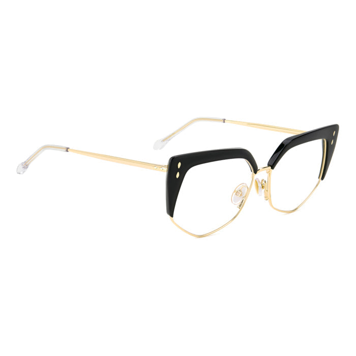 Isabel Marant IM 0161 Noir et Or 2M2 de trois-quarts opposée - Les Lunettes de Pauline