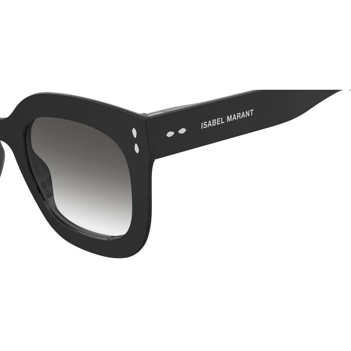 Isabel Marant IM 0002/N/S Noir 807 en détail des branches - Les Lunettes de Pauline