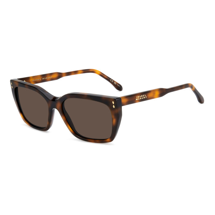 Isabel Marant IM 0218/S Écaille Havane WR9 de trois-quarts - Les Lunettes de Pauline