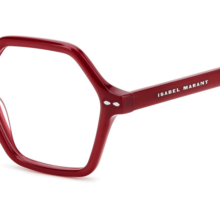Isabel Marant IM 0115 Bordeaux LHF en détail des branches - Les Lunettes de Pauline
