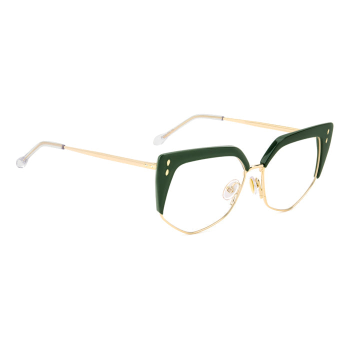 Isabel Marant IM 0161 Vert et Or PEF de trois-quarts opposée - Les Lunettes de Pauline