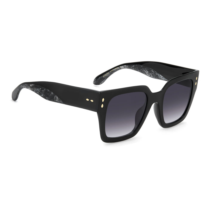 Isabel Marant IM 0287/G/S Noir et Gris XHZ de trois-quarts opposée - Les Lunettes de Pauline