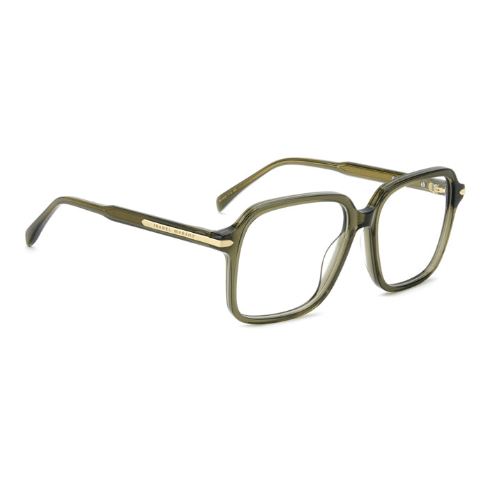 Isabel Marant IM 0283 Vert Kaki Translucide 4C3 de trois-quarts opposée - Les Lunettes de Pauline