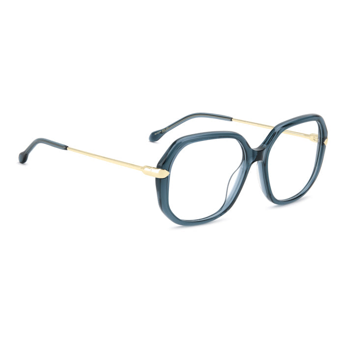 Isabel Marant IM 0279 Bleu Pétrole Or 5F6 de trois-quarts opposée - Les Lunettes de Pauline