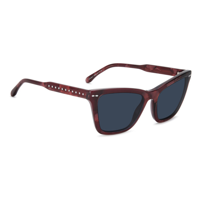 Isabel Marant IM 0255/S Bordeaux Marbré JR9 de trois-quarts opposée - Les Lunettes de Pauline